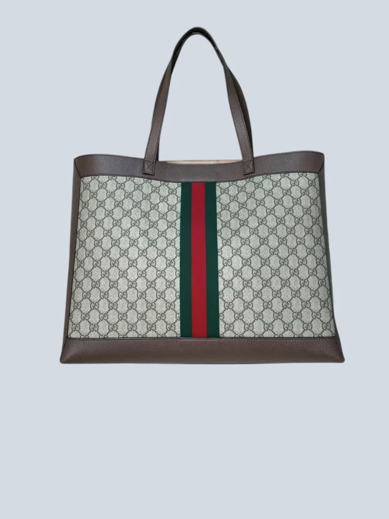Ophidia GG Soft Monogram canvas and leather tote bag, photo 4 of 14