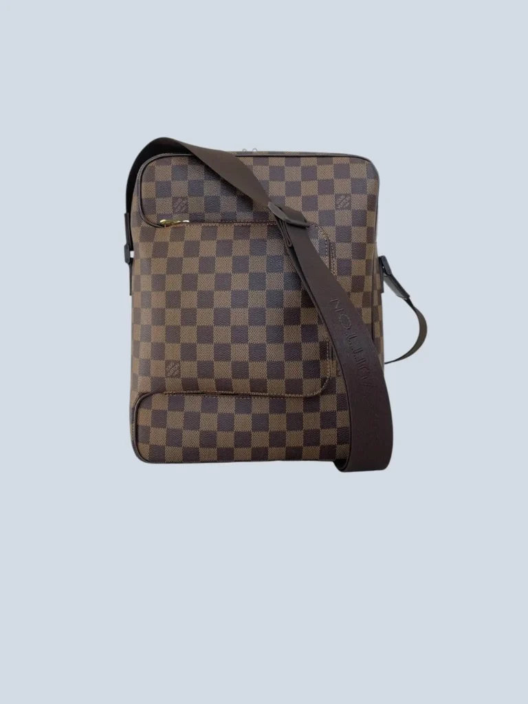 Borsa a tracolla Olav MM in tela Damier Ebene.