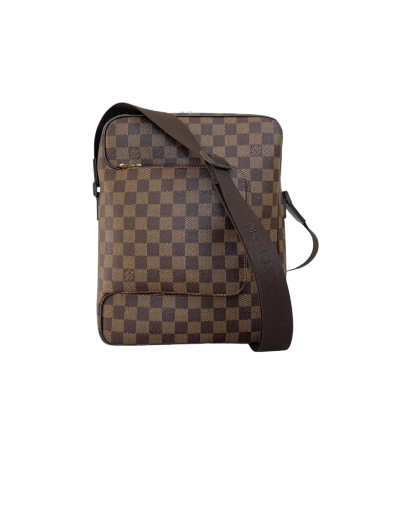 Borsa a tracolla Olav MM in tela Damier Ebene.