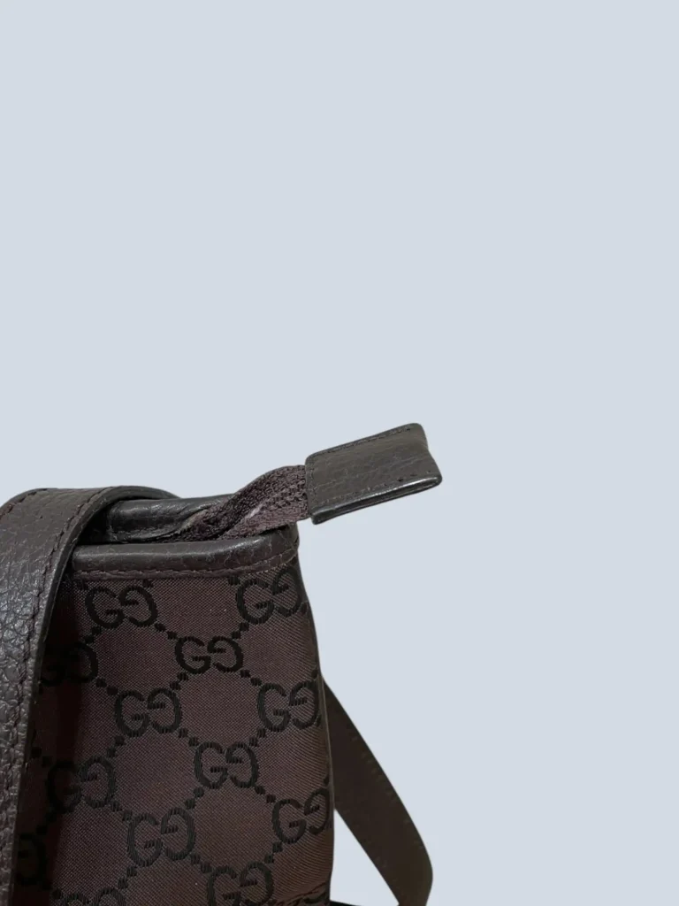 Borsa a tracolla in nylon Monogram e pelle., foto 9 di 11