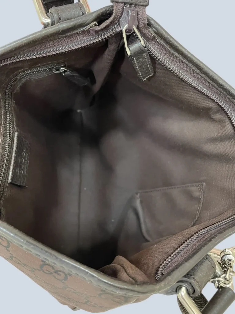 Borsa a tracolla in nylon Monogram e pelle., foto 5 di 11