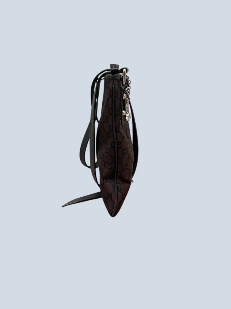 Borsa a tracolla in nylon Monogram e pelle., foto 3 di 11
