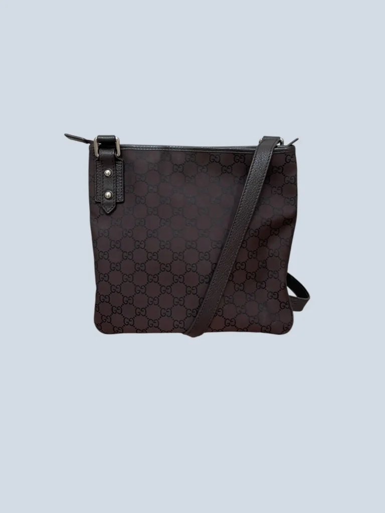 Borsa a tracolla in nylon Monogram e pelle., foto 4 di 11