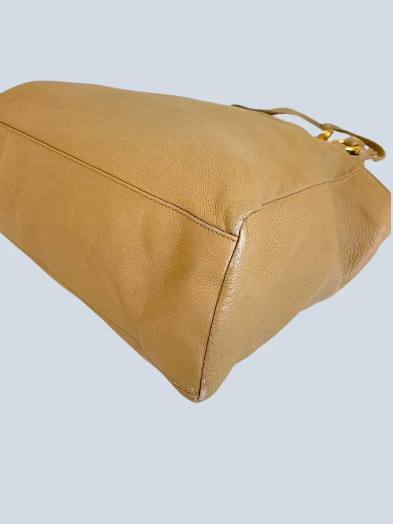 Borsa tote a spalla Bamboo Jungle in pelle martellata., foto 13 di 15
