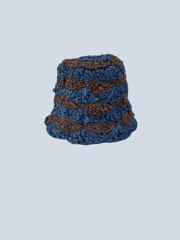Two-tone crochet bucket hat, M., photo 3 of 7