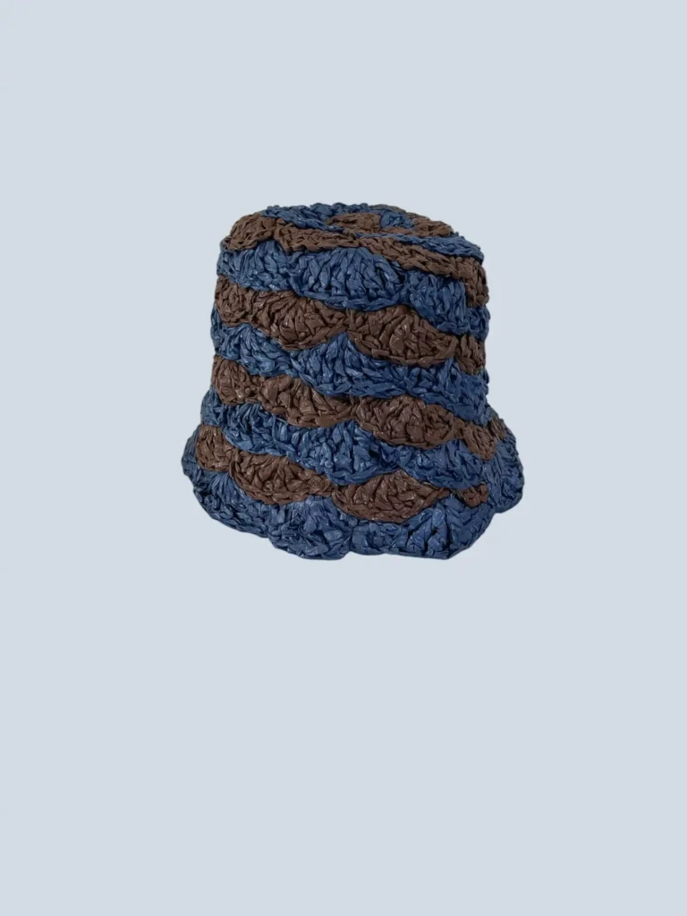 Two-tone crochet bucket hat, M., photo 2 of 7