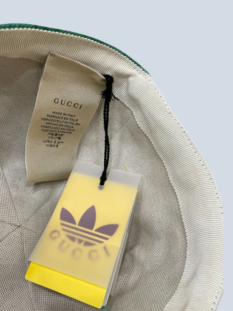 x Adidas, cappello da baseball in tela cerata Monogram e pelle, L., foto 6 di 9