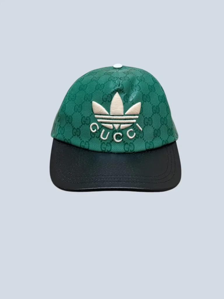 x Adidas, cappello da baseball in tela cerata Monogram e pelle, L., foto 2 di 9