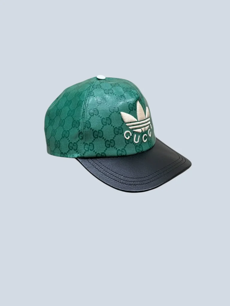 x Adidas, cappello da baseball in tela cerata Monogram e pelle, L.