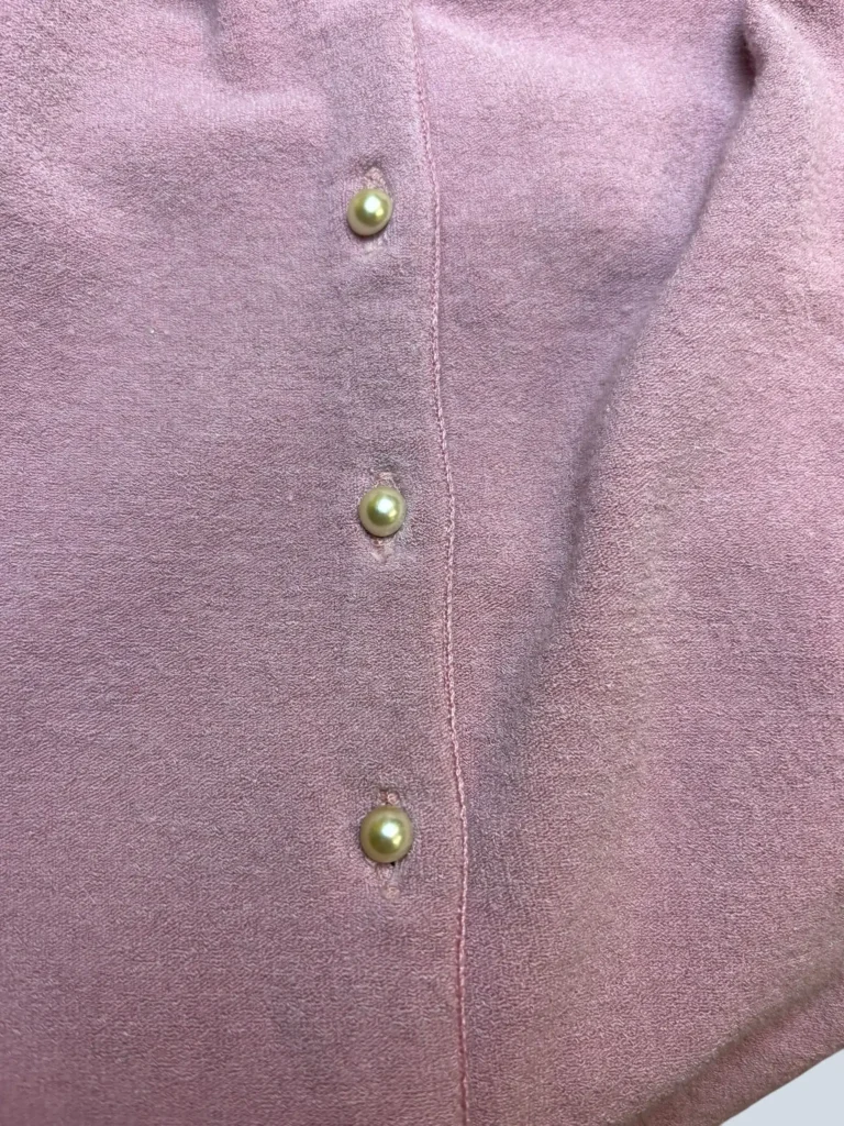 Viscose cardigan with mink collar, 42., photo 5 of 7