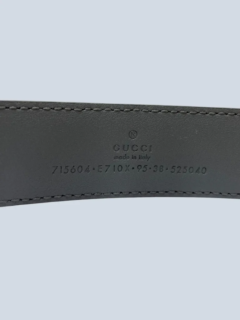 Squared Interlocking G crocodile belt, 95., photo 4 of 4