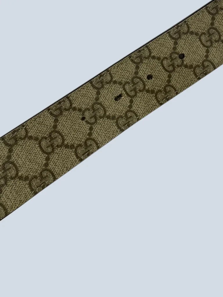 Interlocking Monogram canvas and leather belt, 95., photo 5 of 6