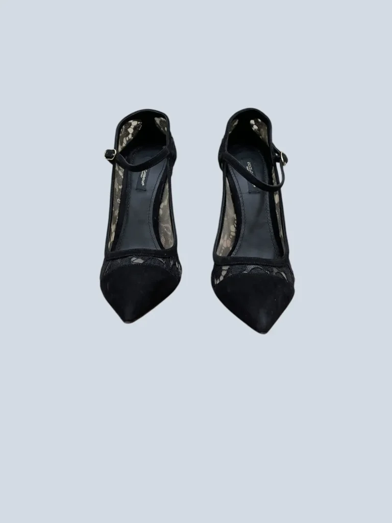 Décolleté in pizzo e suede, 38., foto 3 di 6