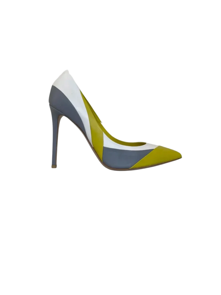 Patchwork nappa pumps, 38.