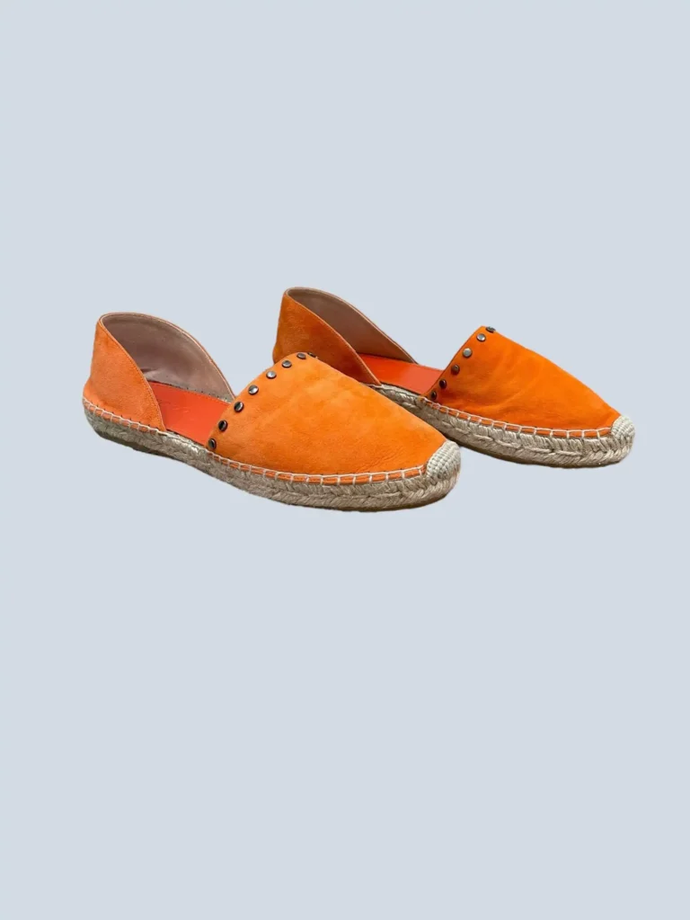 Espadrillas in suede con borchie, 38,5., foto 2 di 7