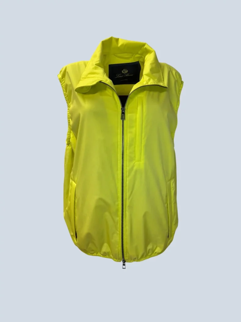Gilet con zip in nylon, L.