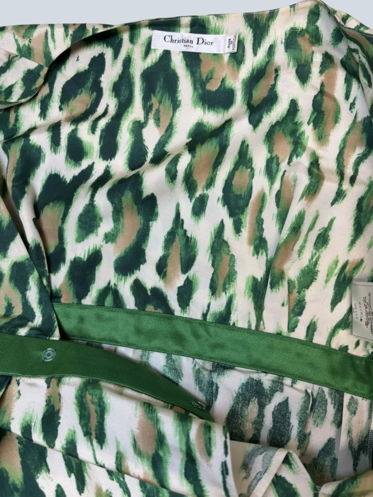 By John Galliano, top in seta stampa animalier, 36fr., foto 6 di 9