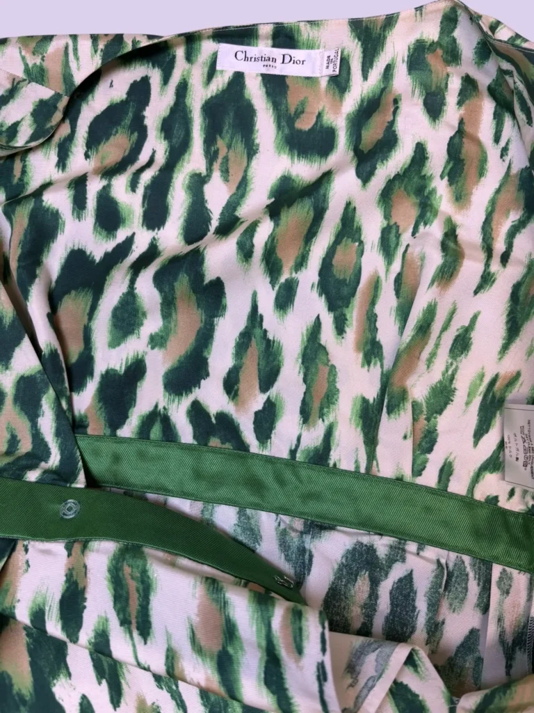 By John Galliano, animal print silk top, 36fr., photo 6 of 9