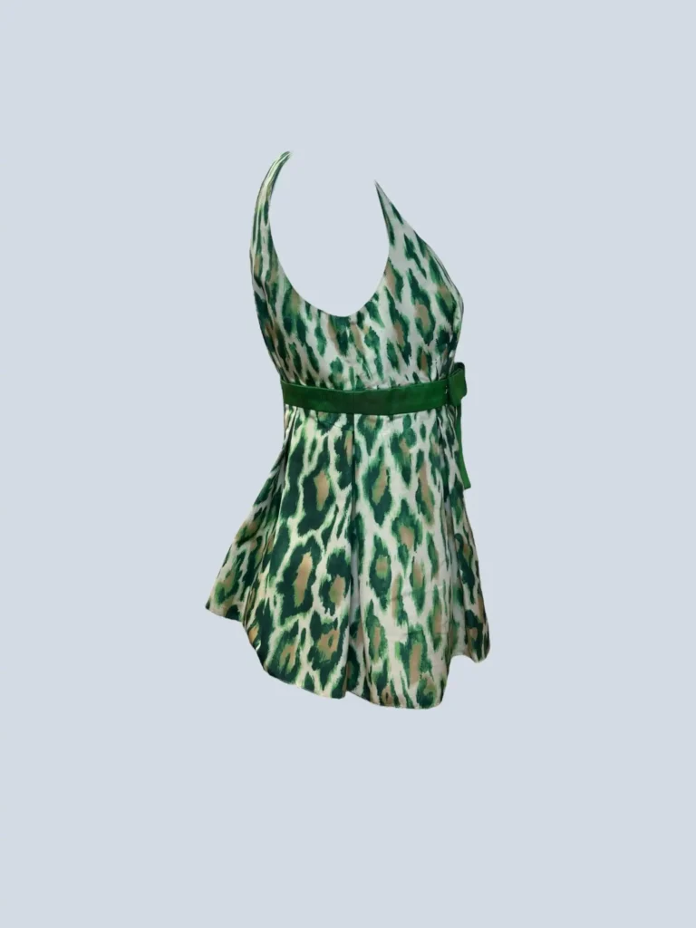 By John Galliano, top in seta stampa animalier, 36fr., foto 2 di 9