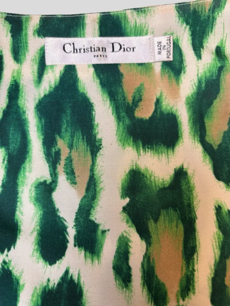 By John Galliano, animal print silk top, photo 4 of 9