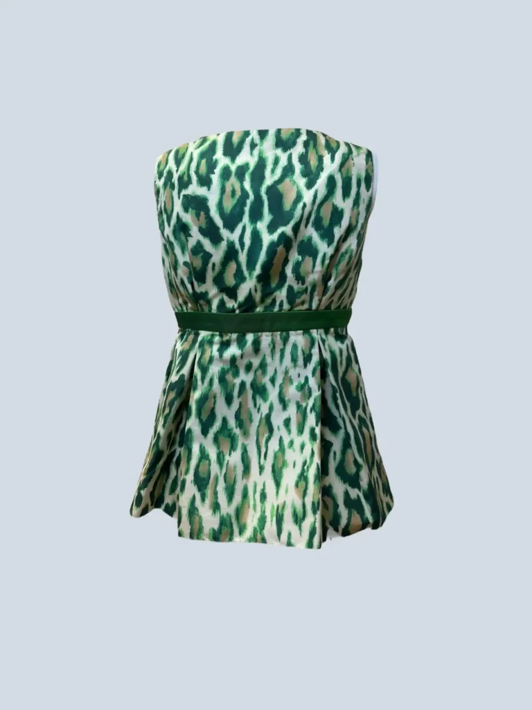 By John Galliano, top in seta stampa animalier, 36fr., foto 3 di 9