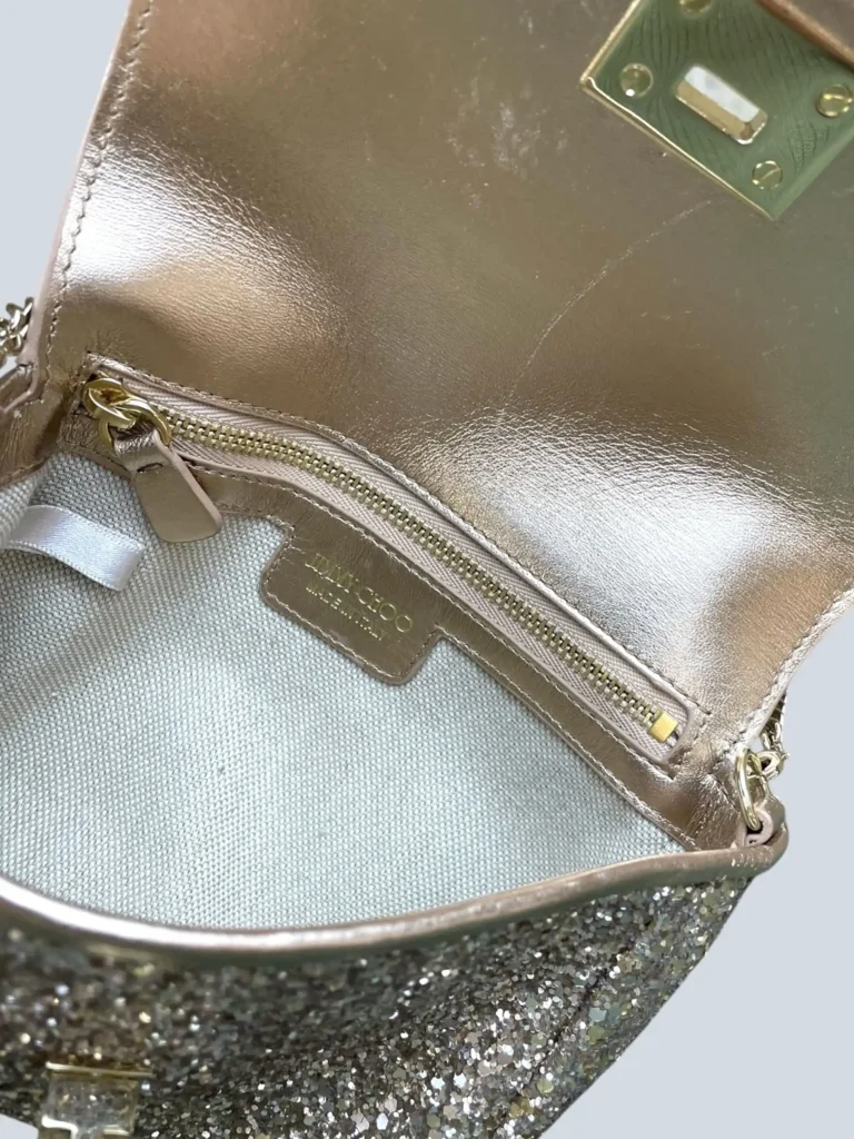 Mini bag a tracolla Ruby in pelle e glitter., foto 7 di 7