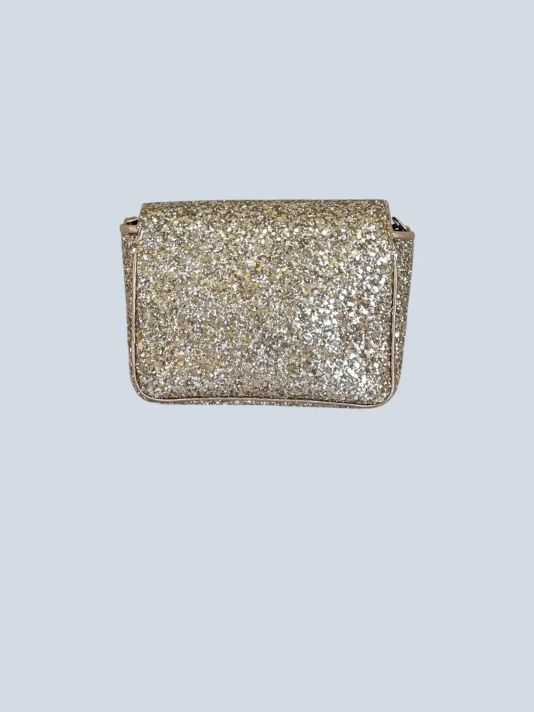 Mini bag a tracolla Ruby in pelle e glitter., foto 5 di 7