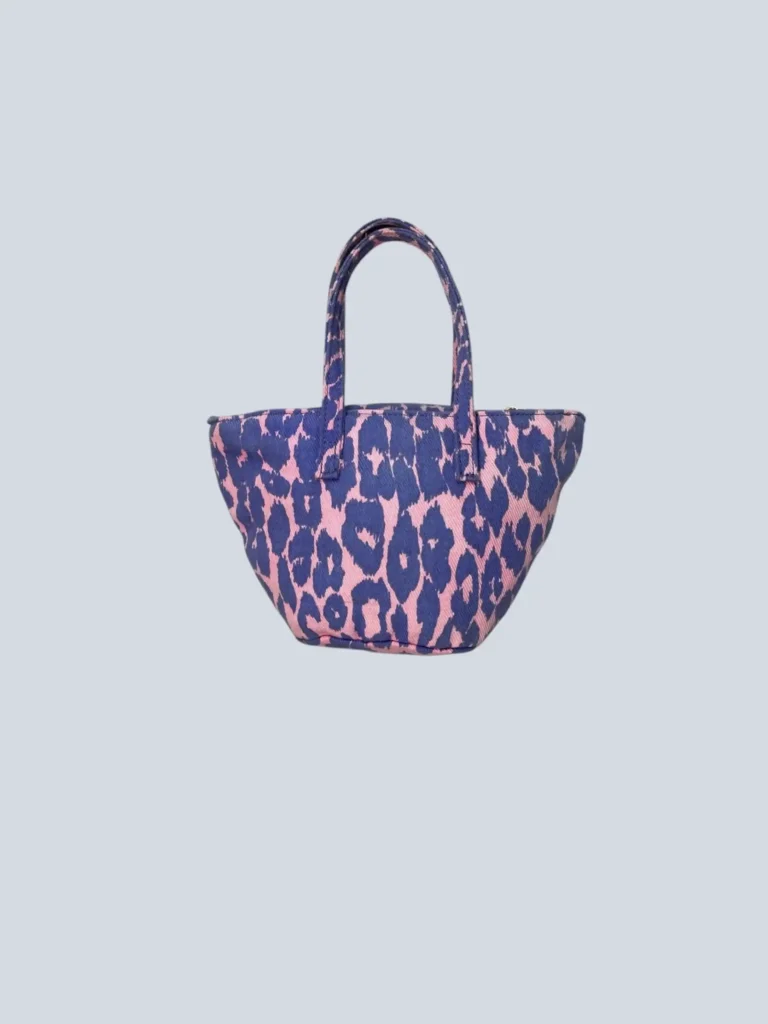 Mini bag in cotone animalier., foto 2 di 7