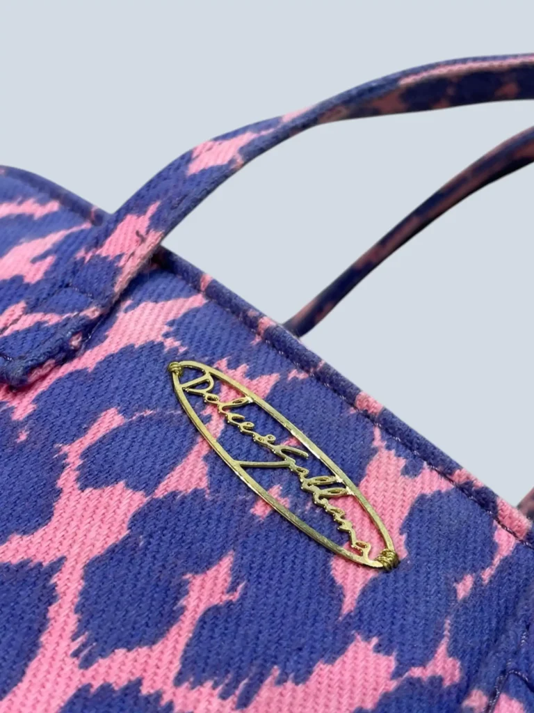 Mini bag in cotone animalier., foto 3 di 7