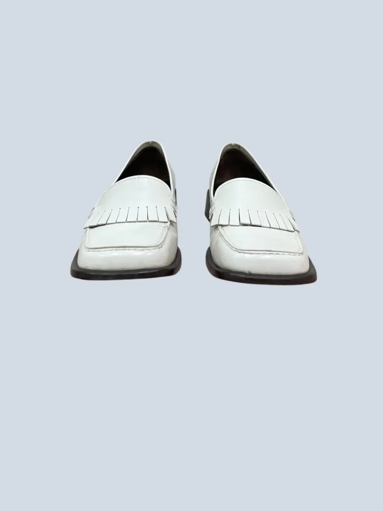 Brushed leather fringed loafers, 38., photo 3 of 9