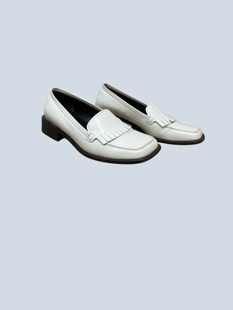 Brushed leather fringed loafers, 38., photo 2 of 9