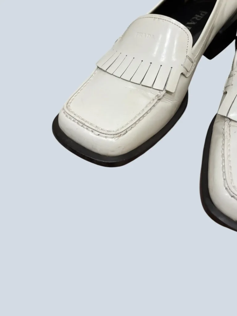 Brushed leather fringed loafers, 38., photo 6 of 9