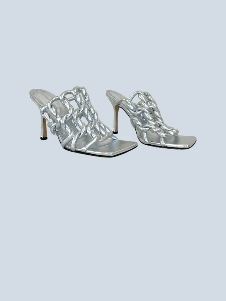 Mules Stretch in pelle laminata, 38., foto 2 di 6