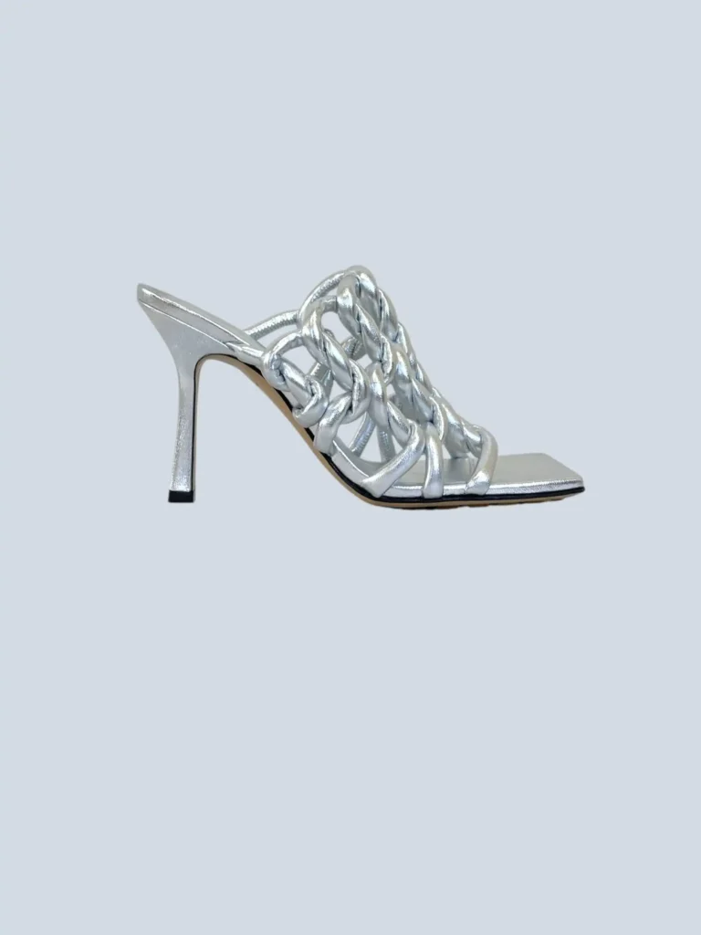 Mules Stretch in pelle laminata, 38.