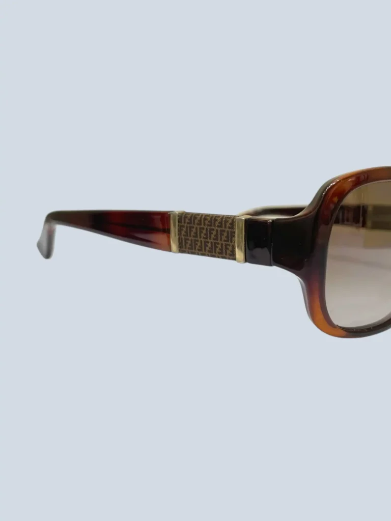 Vintage Havana acetate sunglasses with FF detail, photo 5 of 5