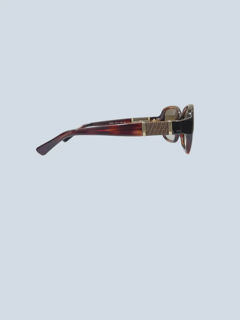 Vintage Havana acetate sunglasses with FF detail, photo 2 of 5