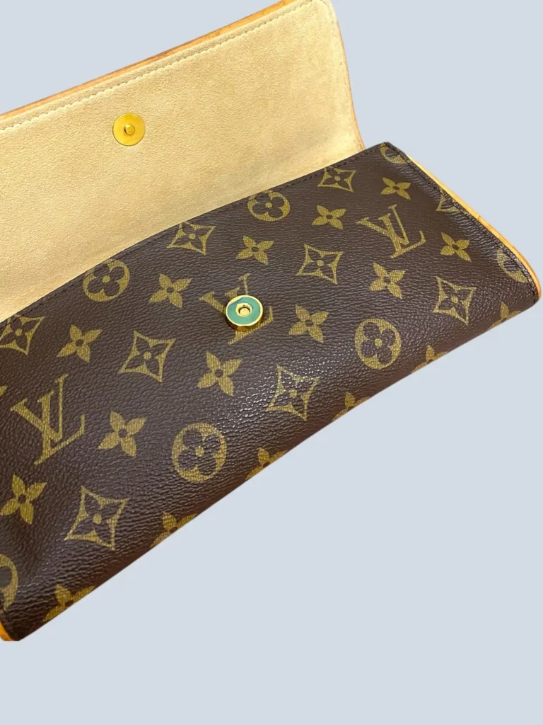 Borsa a tracolla pochette Twin GM in tela Monogram e pelle., foto 10 di 12