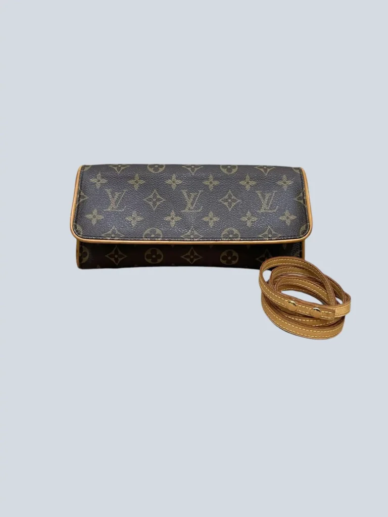 Borsa a tracolla pochette Twin GM in tela Monogram e pelle.