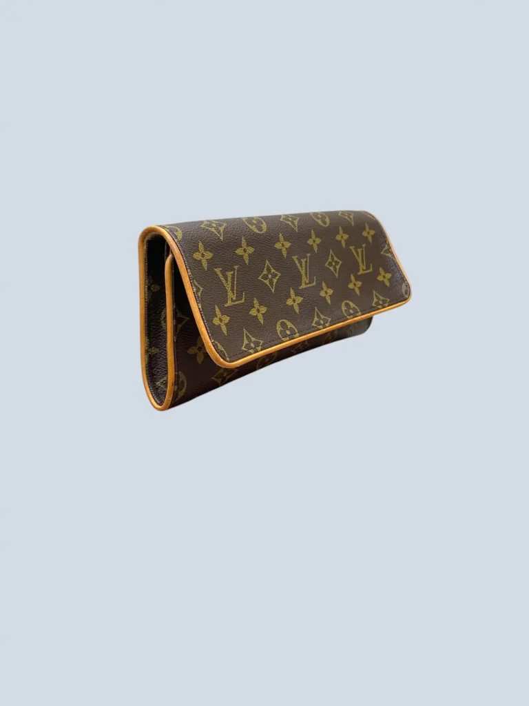 Borsa a tracolla pochette Twin GM in tela Monogram e pelle., foto 3 di 12