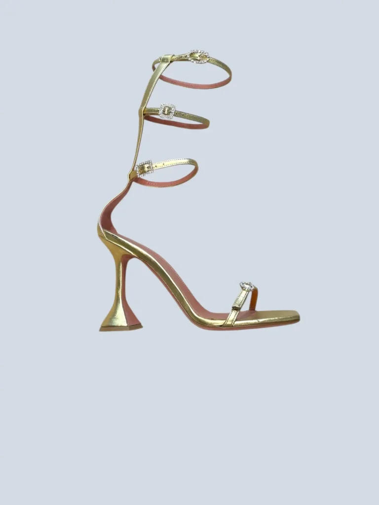 Sandali Robyn in pelle con cinturini e cristalli, 38.