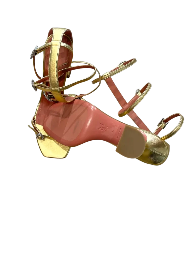 Robyn leather strappy crystal sandals, 38., photo 4 of 10