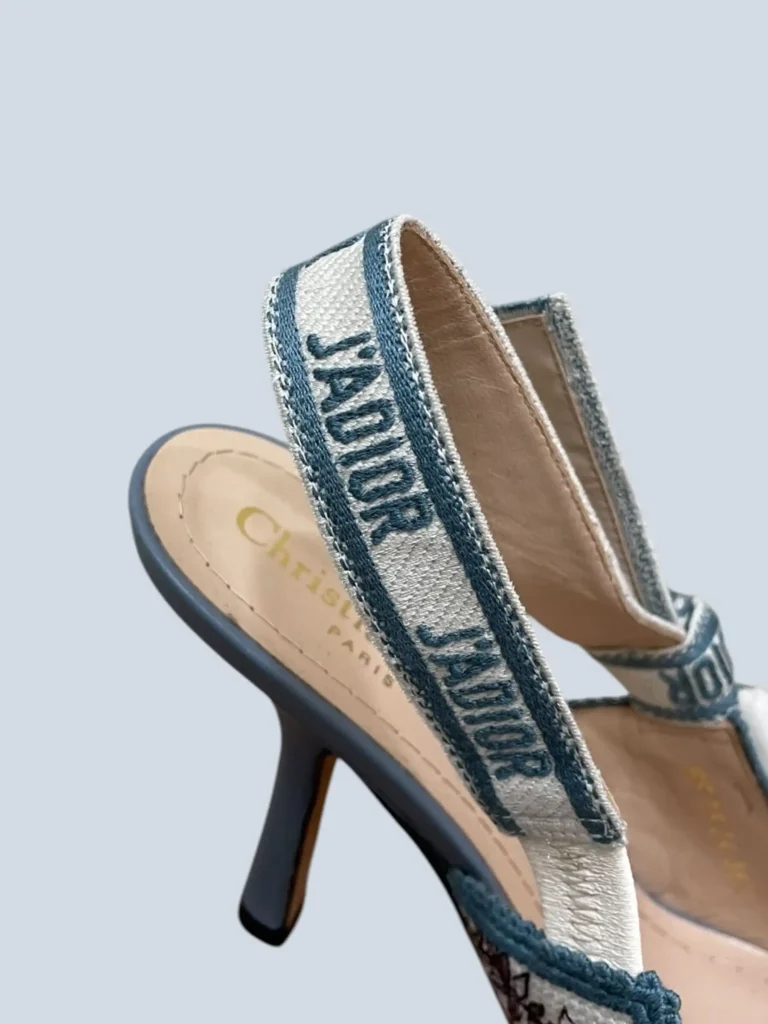 Slingback J'Adior in tela jacquard floreale, 36,5., foto 6 di 7
