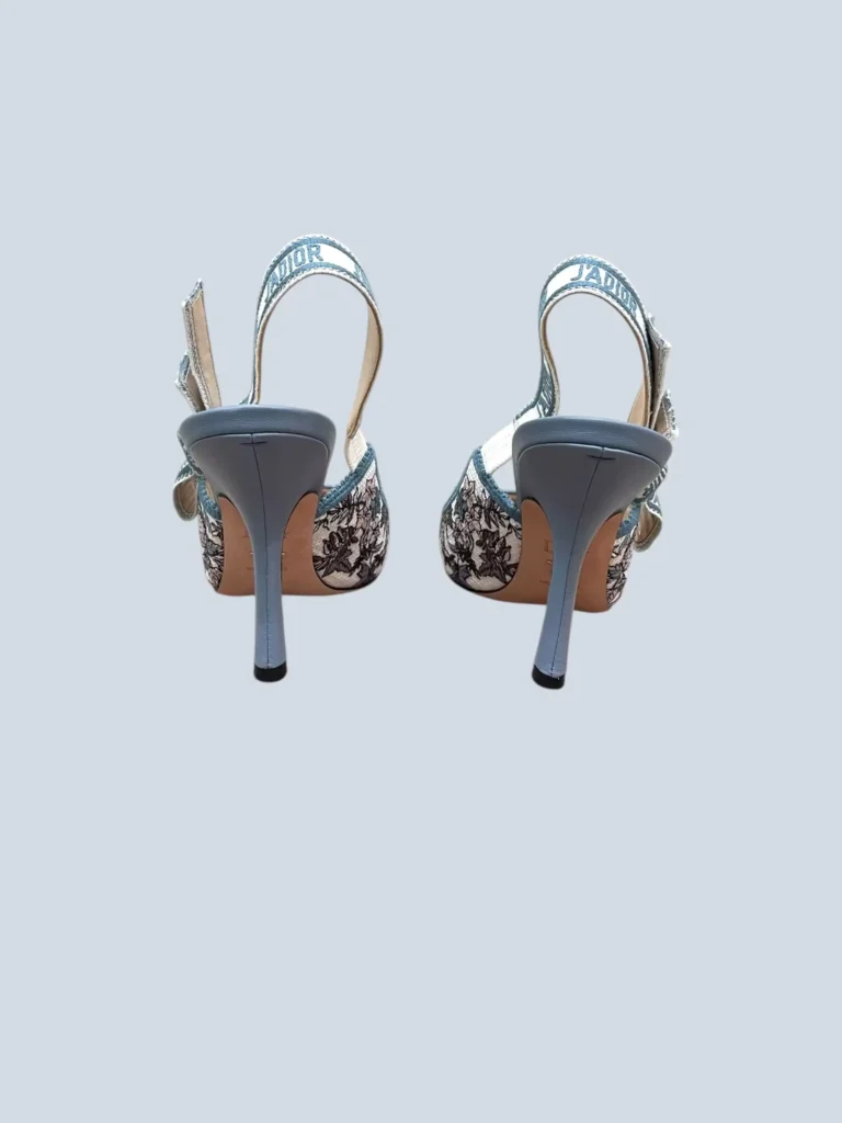 Slingback J'Adior in tela jacquard floreale, 36,5., foto 4 di 7