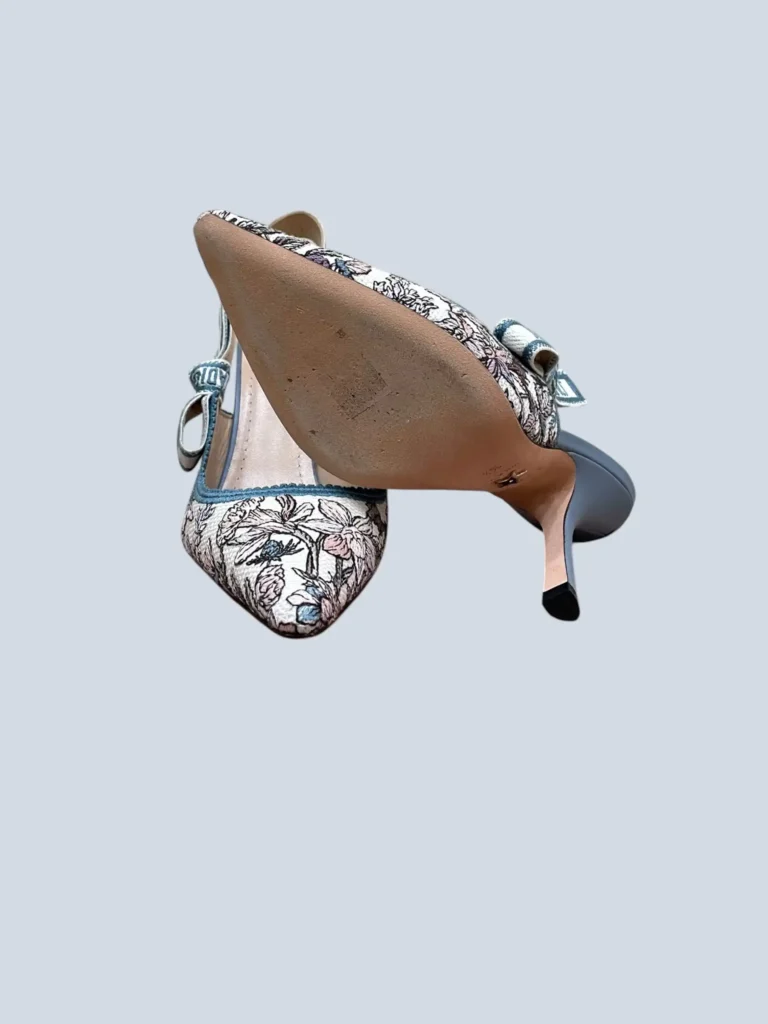 Slingback J'Adior in tela jacquard floreale, 36,5., foto 5 di 7