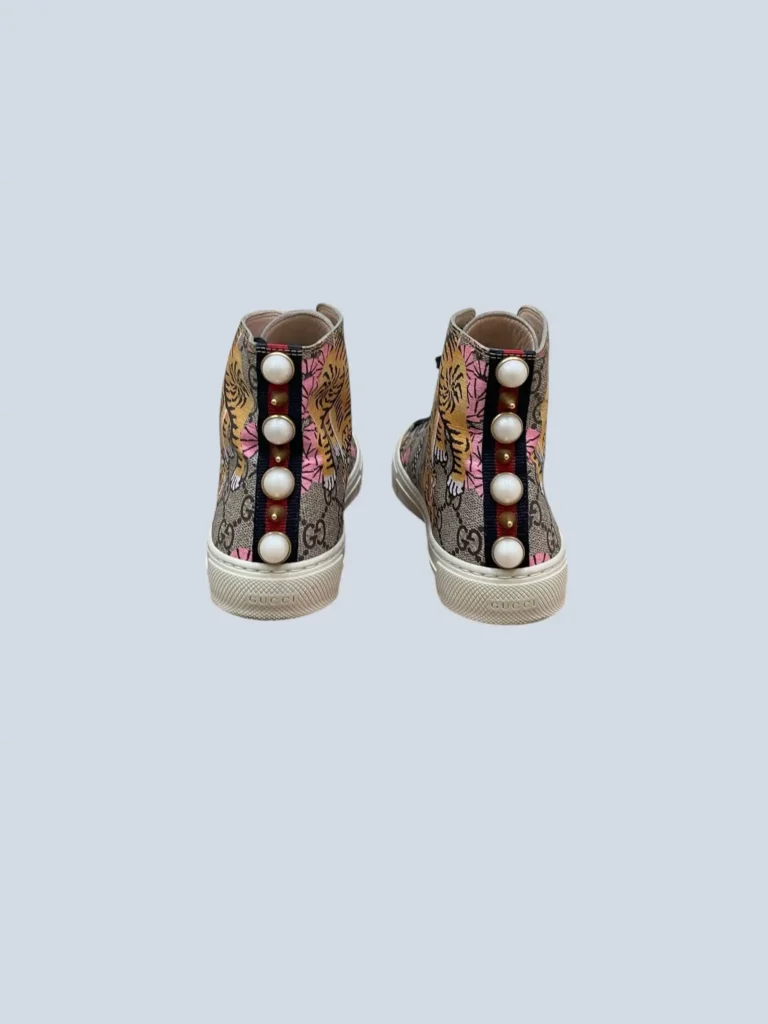 Sneakers Bengal in tela Monogram e pelle, 36., foto 4 di 6
