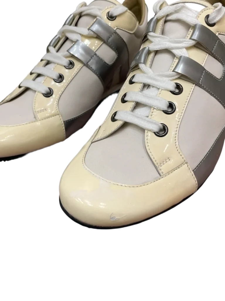 Tie Break leather and patent sneakers, 39., photo 6 of 7