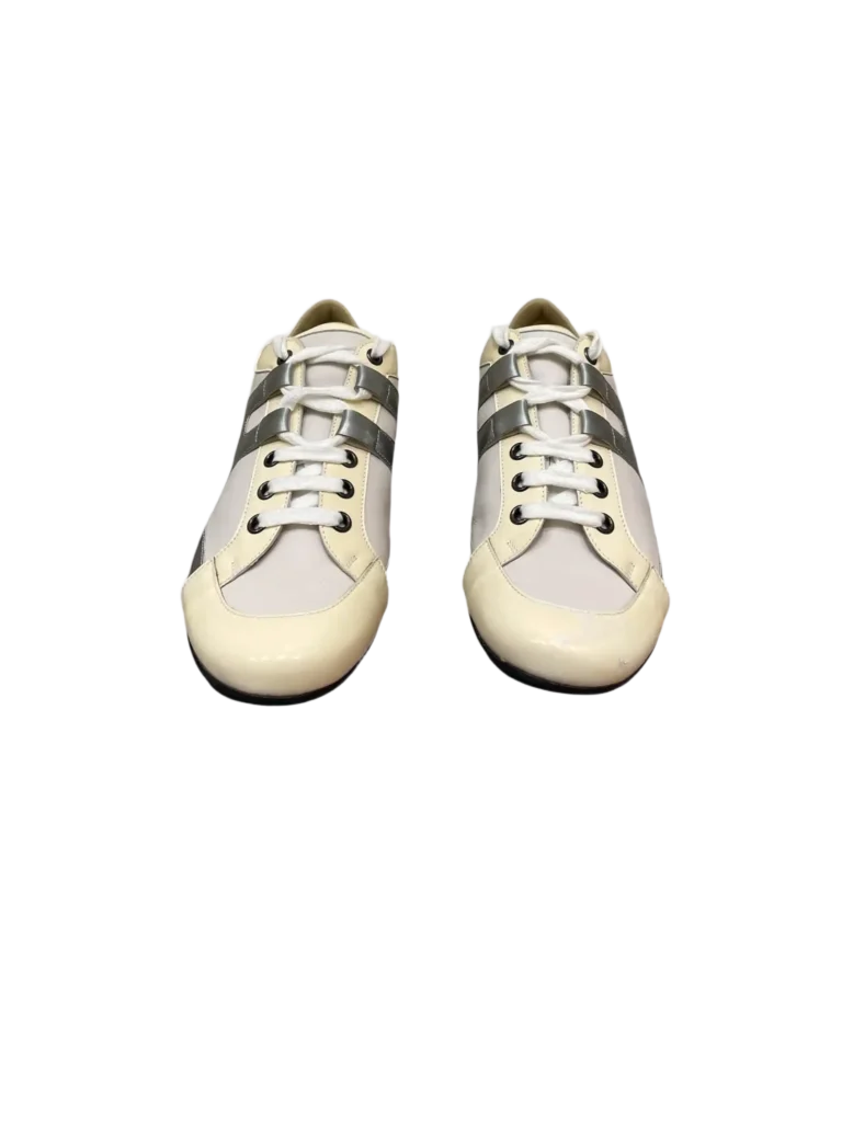 Tie Break leather and patent sneakers, 39., photo 3 of 7