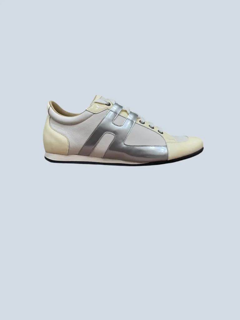 Sneakers Tie Break in pelle e vernice, 39.