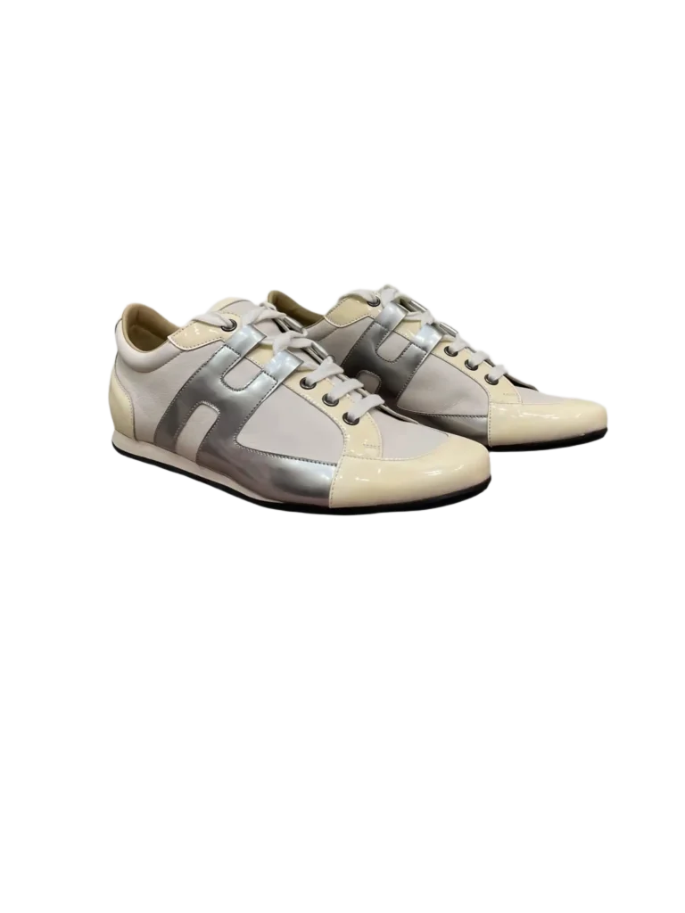 Tie Break leather and patent sneakers, 39., photo 2 of 7