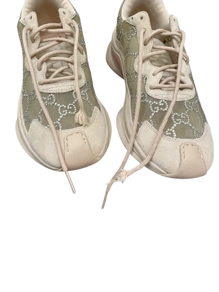 Run mesh and rhinestone sneakers, 39,5., photo 8 of 8